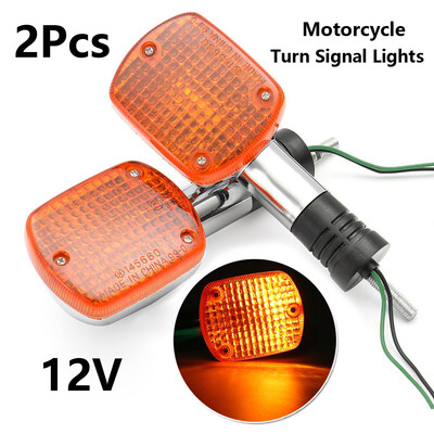 

2x Turn Signals Light Amber For HONDA REBEL CMX 250 VT 400 600 1100 SHADOW