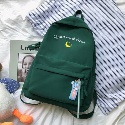 

Bag girl Korean version of the original Cebu ulzzang high school students in the wind simple ancient sense of Sen line shoulder ba
