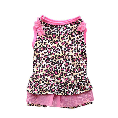 

Leopard PatternI Love My Mommy Printed Puppy Dog Cat Shirt Dress Clothes Pet Costumes Lovely D Supplies Pet Supplies Pets