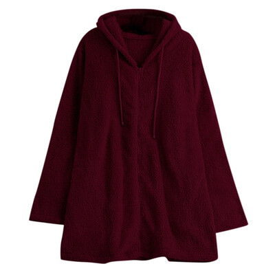 

Toponeto Women Long Sleeve Warm Winter Casual With Zipper Hooded Coat