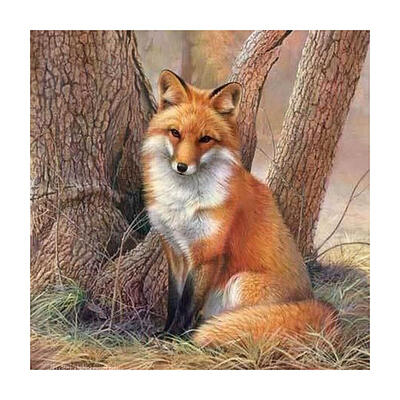 

5D DIY Full Drill Diamond Painting Fox Cross Stitch Embroidery Mosaic Kit