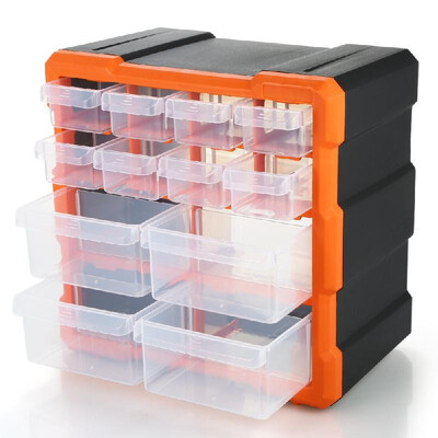 

Drawer Plastic Parts Storage Box Multiple Compartments Slot Hardware Box Organizer Craft Cabinet Tools Components Container Access