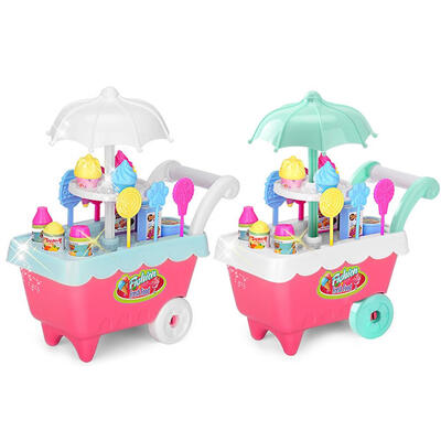 

Mini Trolley Girl Candy Cart Toy Cute Ice Cream Shop Children Play House