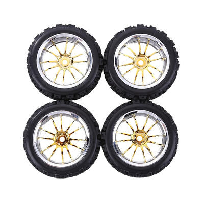

4pcsSet 12mm Hex Rubber Tyre Wheel Rim for 110 RC Vehicle Toy Accessories