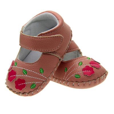 

Infant Toddler Newborn Baby Girls Flower Print Soft Sole Anti-slip Single Shoes