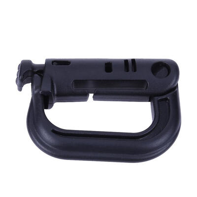 

Safety Tactical Hang D Shape Backpack Climbing Buckle Connector Black