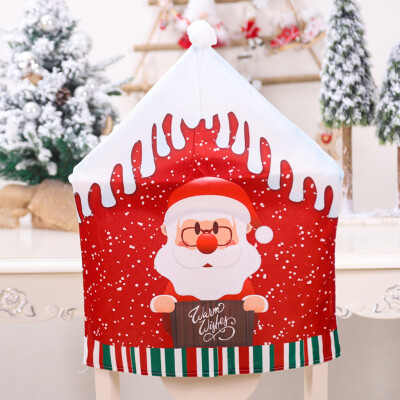 

Siaonvr Christmas Decoration Chair Covers Dining Seat Santa Claus Home Party Decor