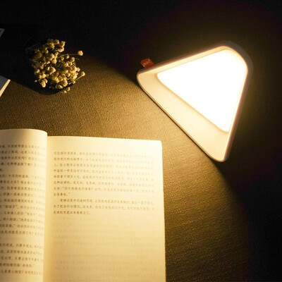 

Triangle three-speed adjustable LED flip lamp USB rechargeable atmosphere night light bedroom feeding atmosphere light