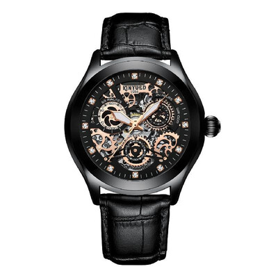 

KINYUED Mens Automatic Mechanical Watch Luminous Pointer Design 3ATM Waterproof Fashion Mens Mechanical Watch Luxury Wristwatch fo