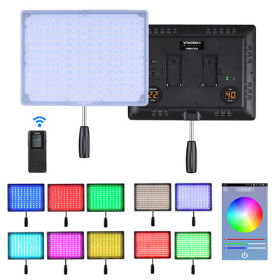 

YONGNUO YN600 RGB 3200K 5500K Bi-Color Temperature RGB LED Video Light Soft Light Slim & Light Design Adjustable Brightness CRI≥