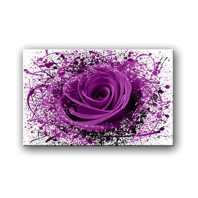 

Abstract Large Purple Rose Modern Home Art Decorate Canvas Print Wall Hanging UK
