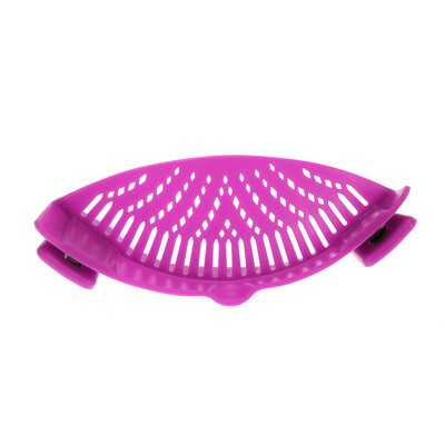 

Silicone Kitchen Strainer Clip Pan Drain Rack