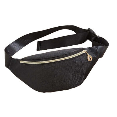 

Fashion Solid Color Zipper Fanny Pack Women Crossbody Shoulder Chest Waist Bag