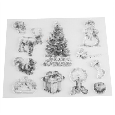 

DIY Silicone Transparent Stamp Sheet Seal Scrapbooking Album Christmas Gift DecorSilicone ScrapbookingDIY Silicone Scrapbooking