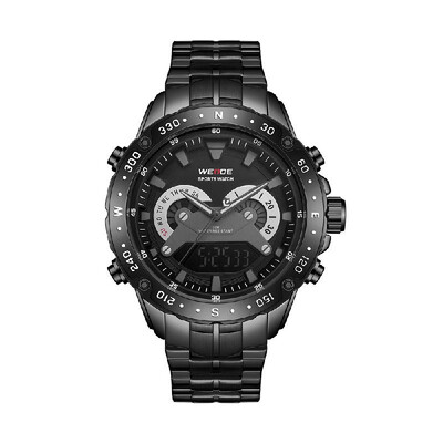 

WEIDE WH8501 Dual Display Two Movement Digital Quartz Men Watch 3ATM Waterproof Business Sports Luminous Military Watch Dual Time