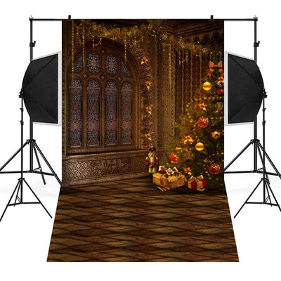 

Toponeto Christmas Backdrops Snowman Vinyl 3x5FT Lantern Background Photography Studio