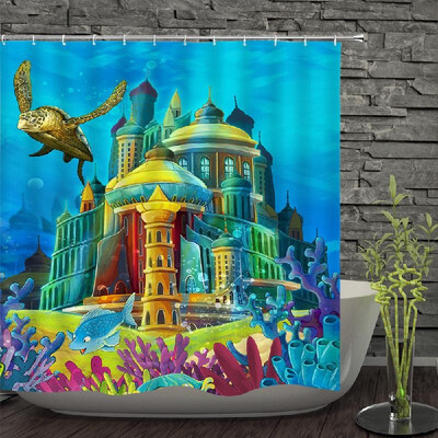 

Shower Curtain Decorative Bath Curtains Waterproof Polyester Fabric Anti-mildew Bathroom Curtains for Bathtub Showers