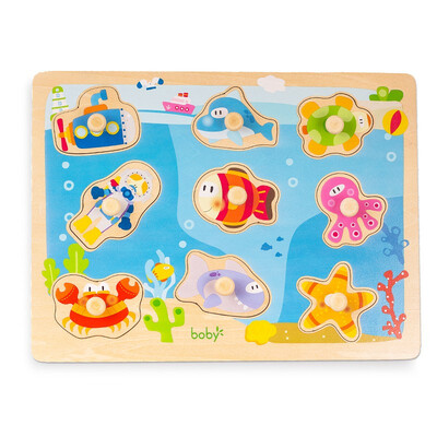 

Boby childrens hand puzzles baby early education educational toys inlaid toys 7514