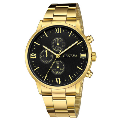 

Gobestart Mens Stainless Steel Quartz Analog Date Wrist Watch Sport Watches Gifts