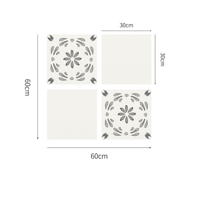 

4pcs Floor Sticker Watercolor Pattern Waterproof Indoor Decoration 3030cm