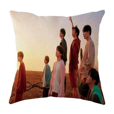 

Kpop BTS Pillowcase Love Yourself Answer" Square Throw Pillow Covers Bangtan Boys Printed Pillow Case Cushion Covers Pillowcase