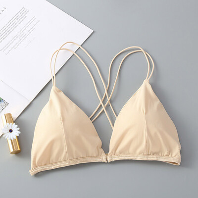 

Sexy Thin Belt Front Buckle Gathered Beautiful Back Straps Camisole