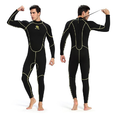 

Mens 3mm Back Zip Full Body Wetsuit Swimming Surfing Diving Snorkeling Suit Jumpsuit