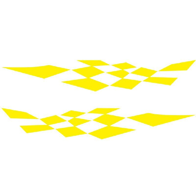 

1Pair Car Stickers Racing Sports Stripe Grid Auto Side Body Decals