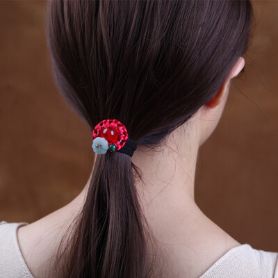 

Retro hair band hair adult hair rope ball head rope fashion jewelry girl hair accessories