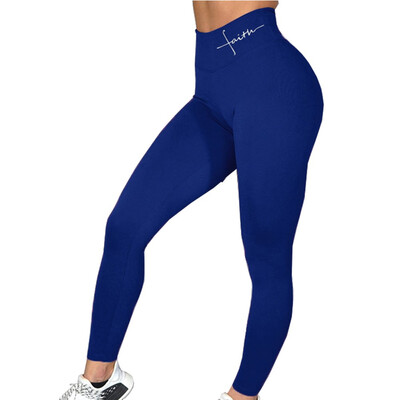 

Women Casual High Waist leggings Letter Print Skinny Leggings Skinny Sport Yoga Pants