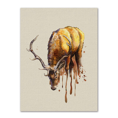 

Tailored Modern Cartoon Elk Decoration Painting Living Room Entrance House Painting