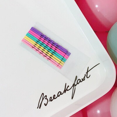 

10pcspack Korean Woman Color Mix Cute Clip Young Girls Sweet Heart Hairpin Hair Accessories