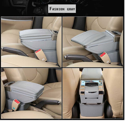 

Vtear For Hyundai solaris 2 2017-2018 accent armrest box central Store content box cup holder ashtray interior car-styling
