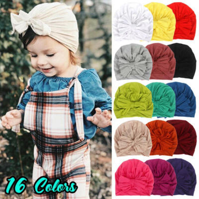 

Newborn Baby Cute Bowknot Beanie Hat Toddler Kids Boy Girl Soft CottonWarm Hat