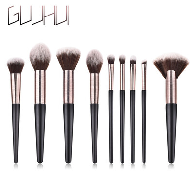 

〖Follure〗9PCS Wooden Cosmetic Makeup Brush Foundation Powder Eyeshadow Brush