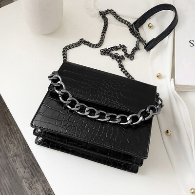 

Alligator Vintage Flap Small Women Handbag 2019 New Chain Messenger Bag Female Famous Brand Designer Crossbody Shoulder Bag sac