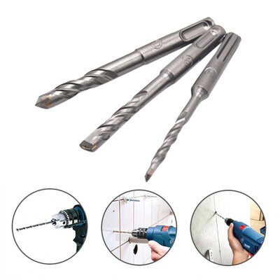 

〖Follure〗Durable 3pcs Round Plus Rotary Hammer Concrete Masonary Drill Bore Bit 6-10mm