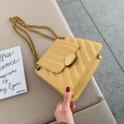 

Summer small fragrance rhombic chain bag female 2019 new wave Korean version of the wild single shoulder slung fashion small square bag