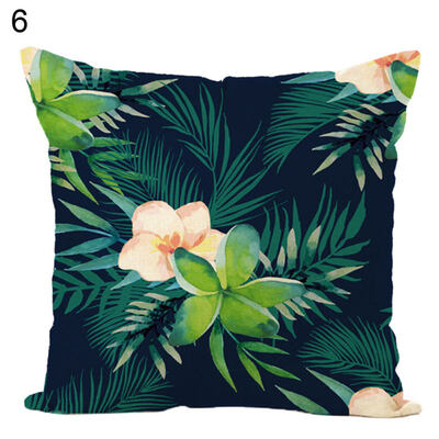 

Green PlantsFlower Throw Pillow Case Cushion Cover Sofa Bed Car Home Decor