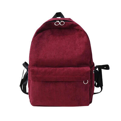 

Corduroy Preppy Teenage Girls Backpack Women School Travel Shoulder Bags