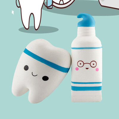 

Tailored Soft Toothpaste&Tooth Slow Rising Scented Relieve Stress Toy