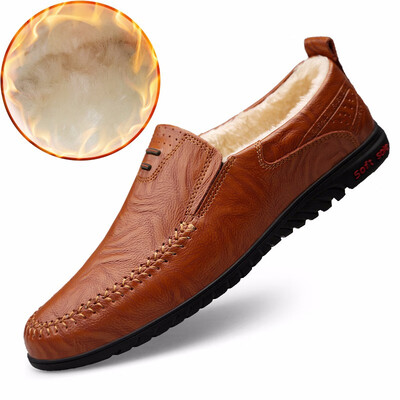 

Big Size New Arrival Split Leather Men Casual Shoes Fashion Top Quality Driving Moccasins Slip On Loafers Men Flat Shoes 3747