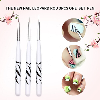 

〖Follure〗3PC Nail Art UV Gel Polish Design Dot Painting Detailing Pen Brushes Tool Set