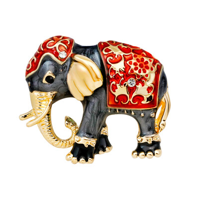 

New Natural animals Brooch pins elephant Brooches For women Crystal Brooch jewelry accessories