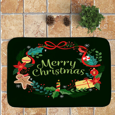 

Tailored Christmas Festival Entrance Door Bathroom Mat Indoor Bath Decor
