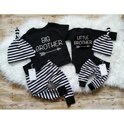 

LittleBig Brother Newborn Baby Boy Romper TopsPants Family Matching Outfits