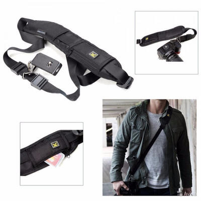 

Stylish Simple&Practical Single-Shoulder Black SLR Camera Strap