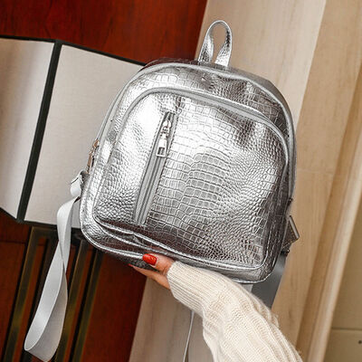 

2018 New Style Fashion Women Girl Small Backpack Solid Zipper Backpacks Travel Rucksack Shoulder School Bags