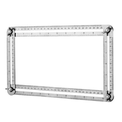 

Multi-Angle Ultimate Tile & Flooring Template Four-Angle Ruler Stainless Steel