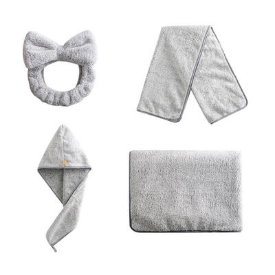 

4pcsset Bamboo Carbon Fiber Towel Thicken Fast Drying Absorbent Bath Towel